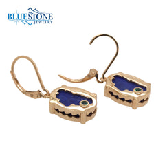 Sterling Silver with 14kt Yellow Gold Vermeil (plated) Reversible Lake