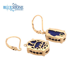 Sterling Silver with 14kt Yellow Gold Vermeil (plated) Reversible Lake
