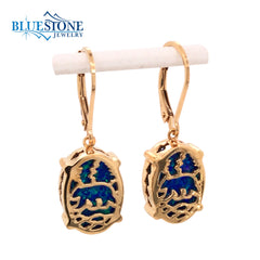 Sterling Silver with 14kt Yellow Gold Vermeil (plated) Reversible Lake