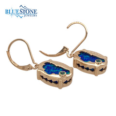 Sterling Silver with 14kt Yellow Gold Vermeil (plated) Reversible Lake
