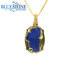 Sterling Silver with 14 Karat Yellow Gold Plating Lake Tahoe Reversibl