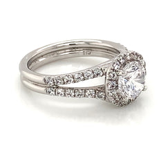 14 Karat White Gold Engagement Ring