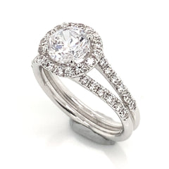 14 Karat White Gold Engagement Ring