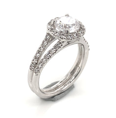 14 Karat White Gold Engagement Ring