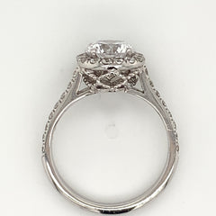 14 Karat White Gold Engagement Ring