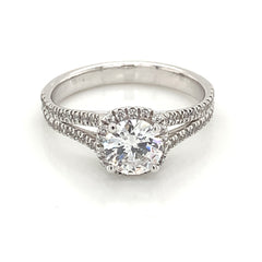 14 Karat White Gold Engagement Ring