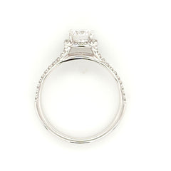 14 Karat White Gold Engagement Ring