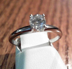 14 Karat White Gold Engagement Ring