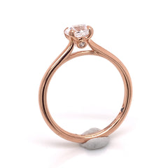 14K Rose Gold 0.75ct Round Diamond Engagement Ring- Special Order Only