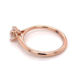 14K Rose Gold 0.75ct Round Diamond Engagement Ring- Special Order Only