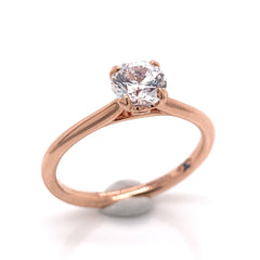 14K Rose Gold 0.75ct Round Diamond Engagement Ring- Special Order Only