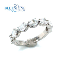 14kt White Gold Diamond Ring- Size 6.5