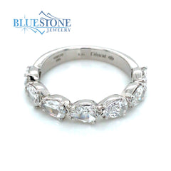 14kt White Gold Diamond Ring- Size 6.5