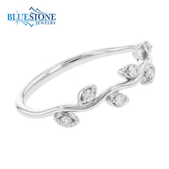 14kt White Gold Diamond Ring- Size 7