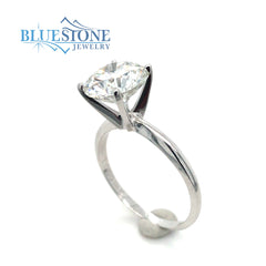 14kt White Gold 3.09ct Diamond Engagement Ring-Size 7