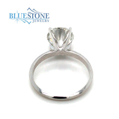 14kt White Gold 3.09ct Diamond Engagement Ring-Size 7