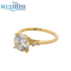 14kt Yellow Gold Diamond Engagement Ring- SAMPLE- Special Order Only