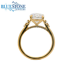 14kt Yellow Gold Diamond Engagement Ring- SAMPLE- Special Order Only
