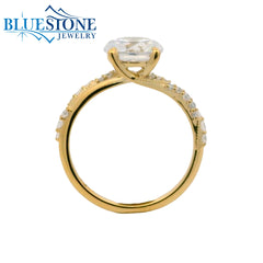 14kt Yellow Gold Diamond Engagement Ring- SAMPLE- Special Order Only