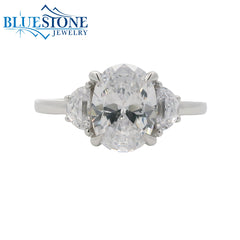 14kt White Gold Diamond Engagement Ring- SAMPLE- Special Order Only