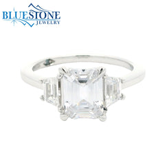14kt White Gold Diamond Engagement Ring- SAMPLE- Special Order Only