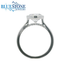 14kt White Gold Diamond Engagement Ring- SAMPLE- Special Order Only