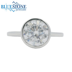 14kt White Gold Diamond Engagement Ring- SAMPLE- Special Order Only