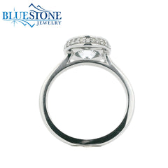 14kt White Gold Diamond Engagement Ring- SAMPLE- Special Order Only