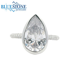 14kt White Gold Diamond Engagement Ring- SAMPLE- Special Order Only