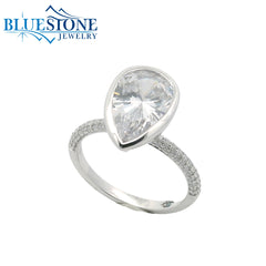 14kt White Gold Diamond Engagement Ring- SAMPLE- Special Order Only