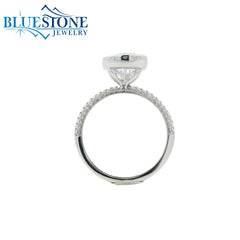 14kt White Gold Diamond Engagement Ring- SAMPLE- Special Order Only
