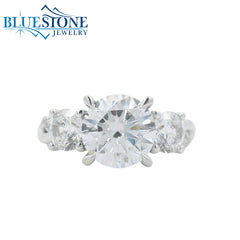 14kt White Gold Diamond Engagement Ring- SAMPLE- Special Order Only