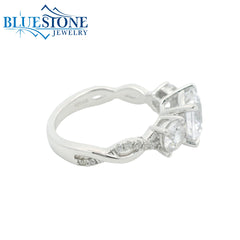 14kt White Gold Diamond Engagement Ring- SAMPLE- Special Order Only