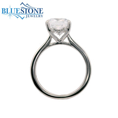 SAMPLE 14kt White Gold Diamond Engagement Ring- Size 6.5