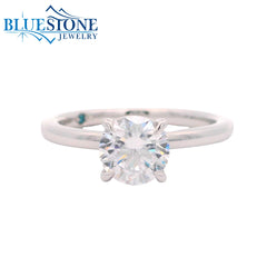 SAMPLE 14kt White Gold Diamond Engagement Ring- Size 6.5