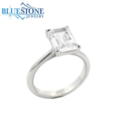 SAMPLE 14kt White Gold Diamond Engagement Ring- Size 6.5