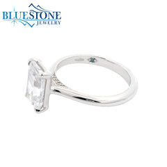 SAMPLE 14kt White Gold Diamond Engagement Ring- Size 6.5