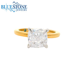 SAMPLE 14kt Yellow Gold Diamond Engagement Ring- Size 4