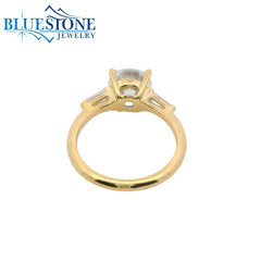 14KYG Engagement Ring w/ 2.00ct Round LAB Diamond- Size 6.5