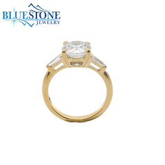 14KYG Engagement Ring w/ 2.00ct Round LAB Diamond- Size 6.5
