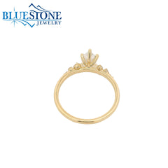 10KYG Marquise LAB-Grown Diamond Ring; 1.02tcw - Size 6.5