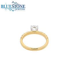 10KYG Round LAB-Grown Diamond Ring; 1.75tcw - Size 6.5