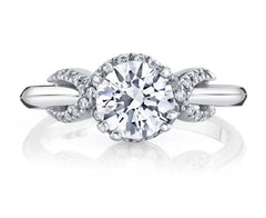 14 Karat White Gold Engagement Ring