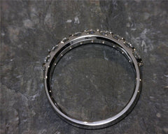 18 Karat White Gold Diamond Band