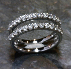 14 Karat White Gold Wedding Band
