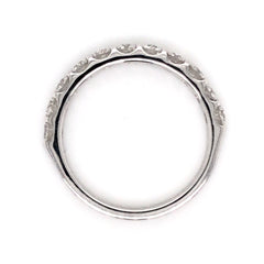 14 Karat White Gold Diamond Ring/Wedding Band at 1 carat total weight*size 6.5