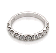 14 Karat White Gold Diamond Ring/Wedding Band at 1 carat total weight*size 6.5