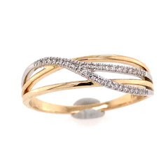 14kt Yellow Gold Diamond Band- size 6