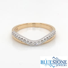 14 Karat Yellow Gold Wedding Band and/or Fashion Ring with 0.17 Carats
