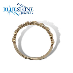 14K Yellow Gold Fashion/Wedding Band w/ Diamonds at 0.24 Carats(Size 7)